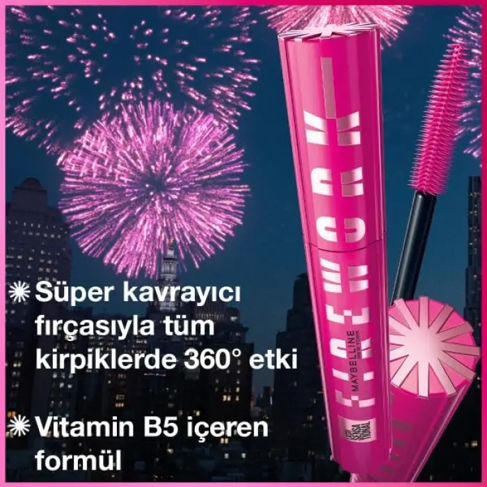 New York Lash Sensational Firework Maskara & Hyper Precise All Day Eyeliner Matte Black Makyaj Seti