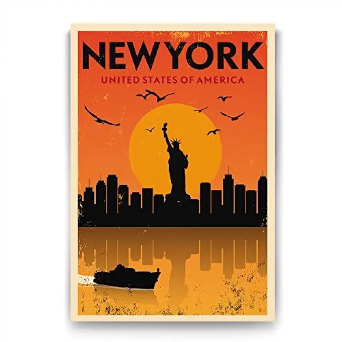 New York Vektörel Tablosu - 40x60cm