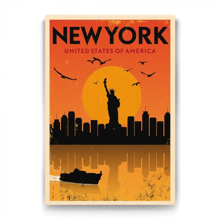 New York Vektörel Tablosu - 40x60cm