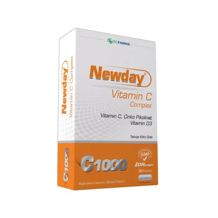 Newday Vitamin C Complex Çinko Pikolinat 30 Kapsül