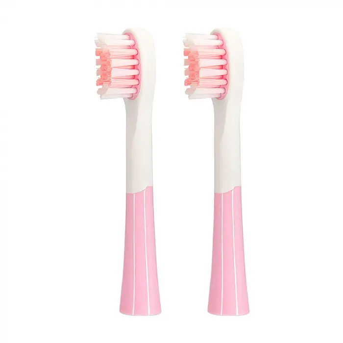 Nicefeel X500 Çocuklar için Diş Fırçası Yedek Başlığı 2li (Pembe, Medium)