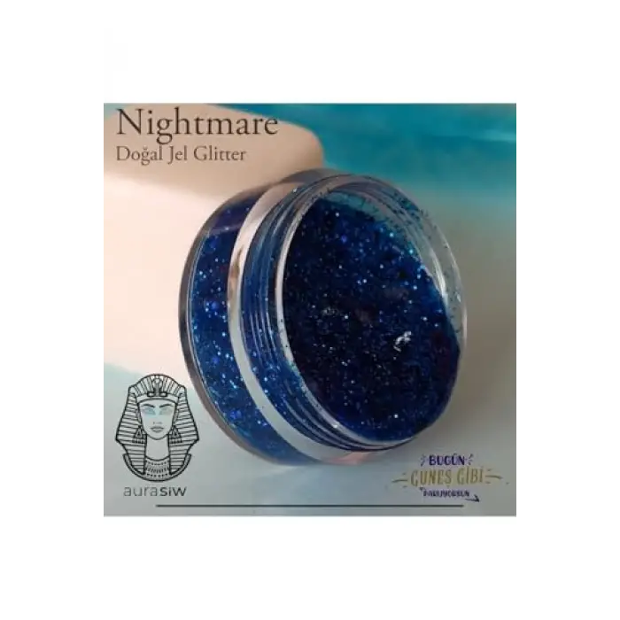 Nightmare - Jel Formlu Doğal Glitter