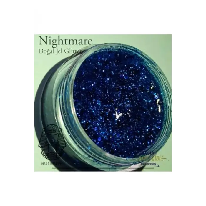 Nightmare - Jel Formlu Doğal Glitter
