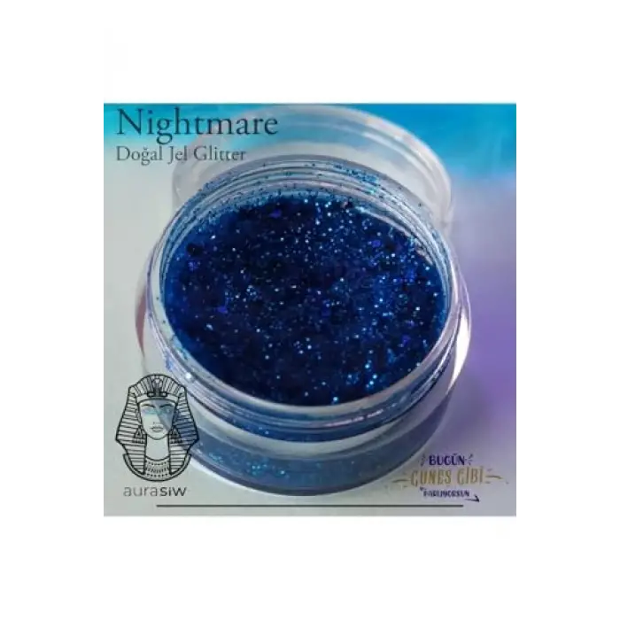 Nightmare - Jel Formlu Doğal Glitter