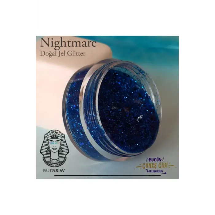 Nightmare - Jel Formlu Doğal Glitter