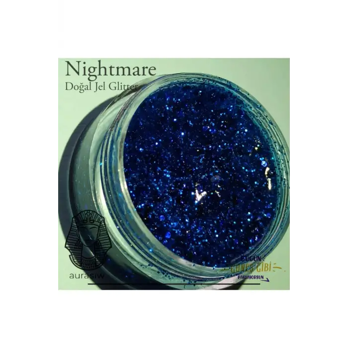 Nightmare - Jel Formlu Doğal Glitter