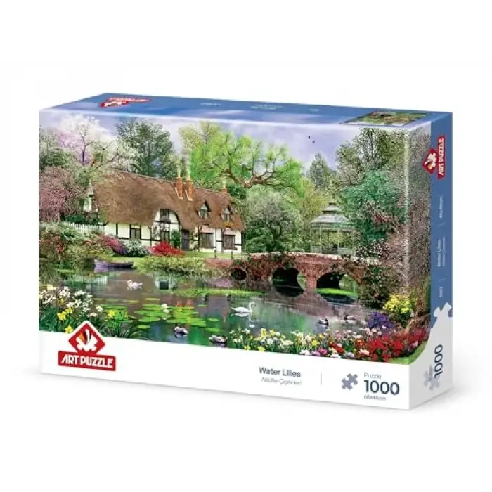 Nilüfer Çiçekleri 1000 Parça Puzzle