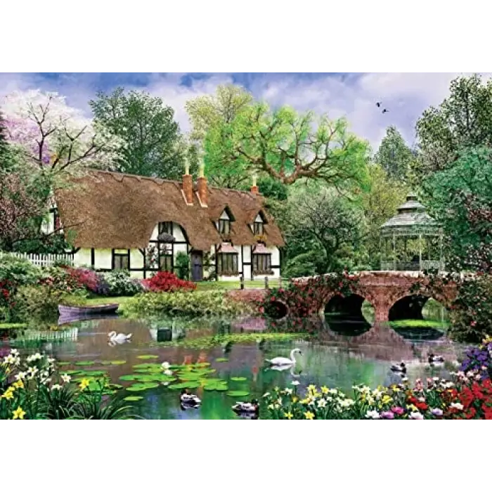 Nilüfer Çiçekleri 1000 Parça Puzzle
