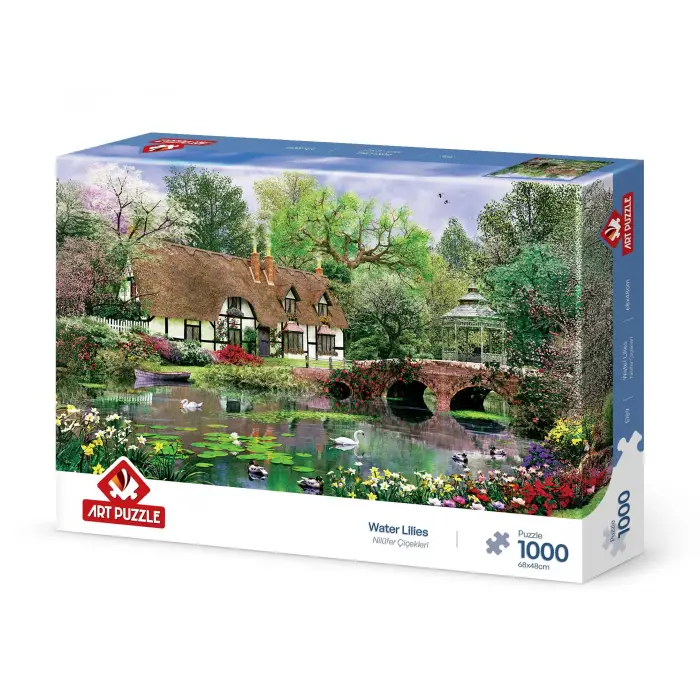 Nilüfer Çiçekleri 1000 Parça Puzzle