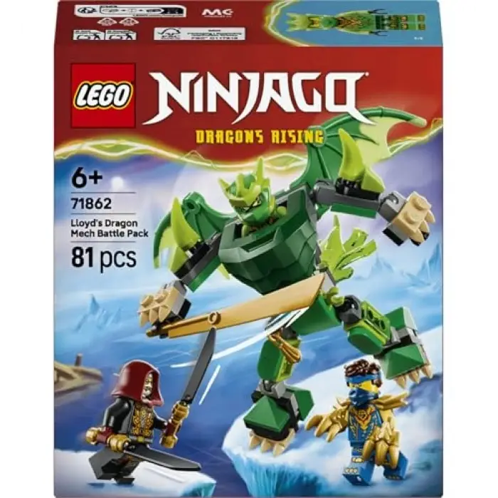 Nınjago Lloyd’un Ejderha Robotu Savaş Paketi 71862