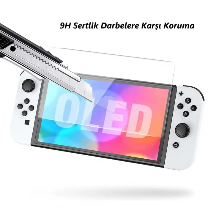 Nintendo Switch OLED 7 İnç için Nano Ekran Koruyucu