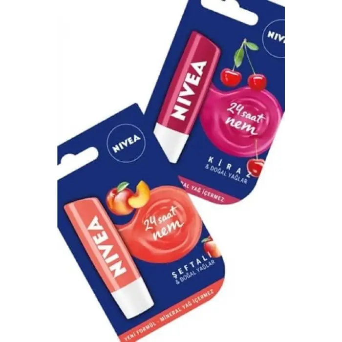 NIVEA 24h Nemlendirici Dudak Balmı, Şeftali