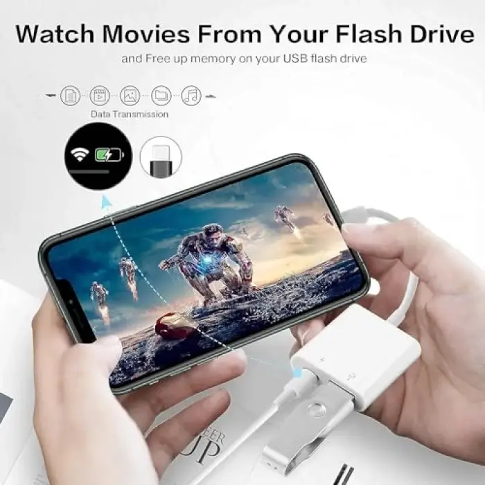 NK101 Apple iPhone iPad Lightning - USB 3.0 Kamera Adaptörü