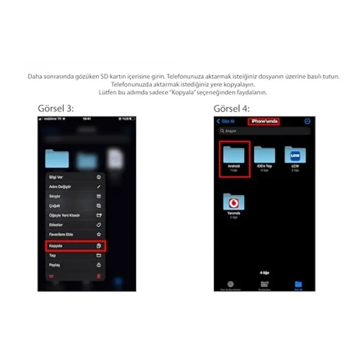 NK1022 Apple iPhone iPad Lightning To SD Camera Reader SD Micro SD Kart Okuyucu Kablo Adaptör-Beyaz