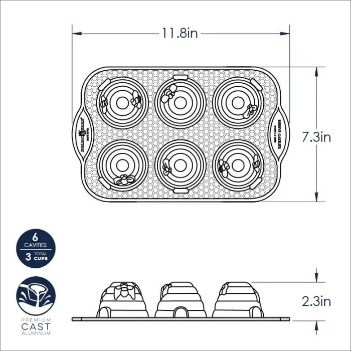 Non-Stick Novelty Beehive Cake Pan
