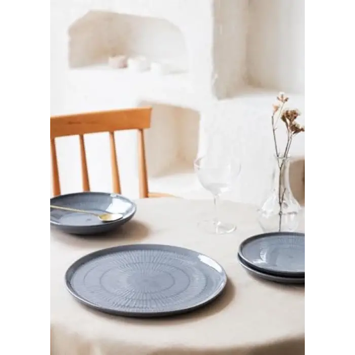 Noon Servis Tabağı Gri 30 Cm