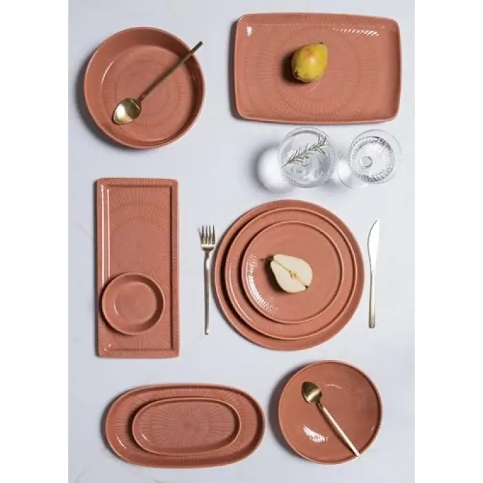 Noon Servis Tabağı Somon 30 Cm