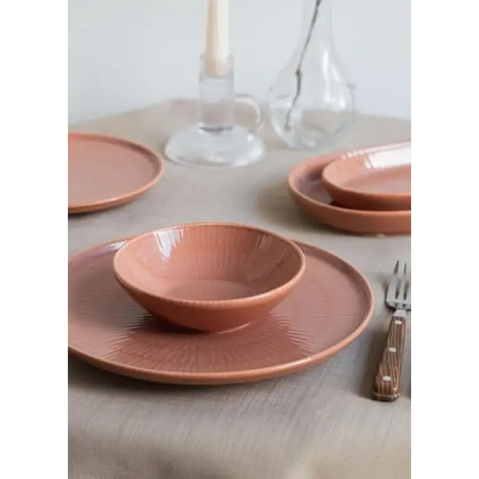 Noon Servis Tabağı Somon 30 Cm