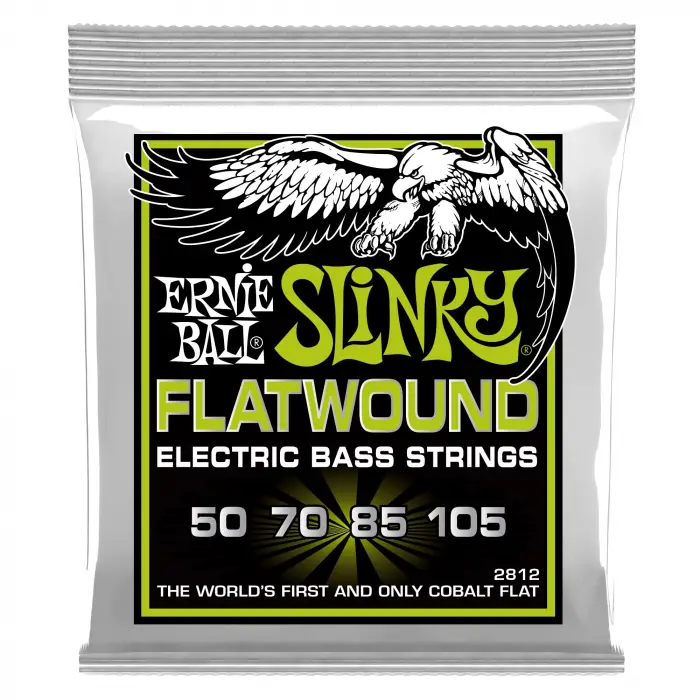 Normal Slinky Flatwound Elektrik Bas Telleri, Ölçü 50-105
