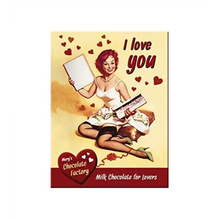 Nostalgic Art I Love You Chocolate Magnet