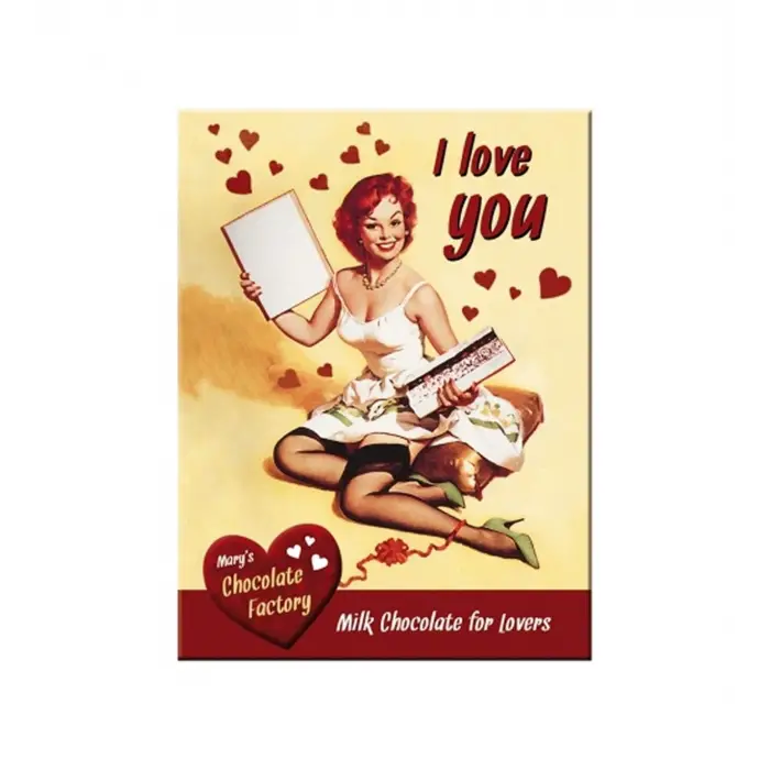 Nostalgic Art I Love You Chocolate Magnet