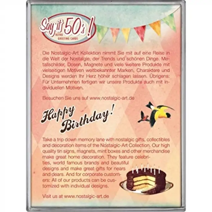 Nostalgic Art Say It Happy Birthday Magnet Set