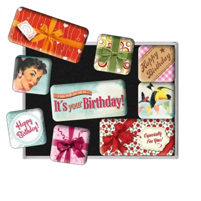 Nostalgic Art Say It Happy Birthday Magnet Set