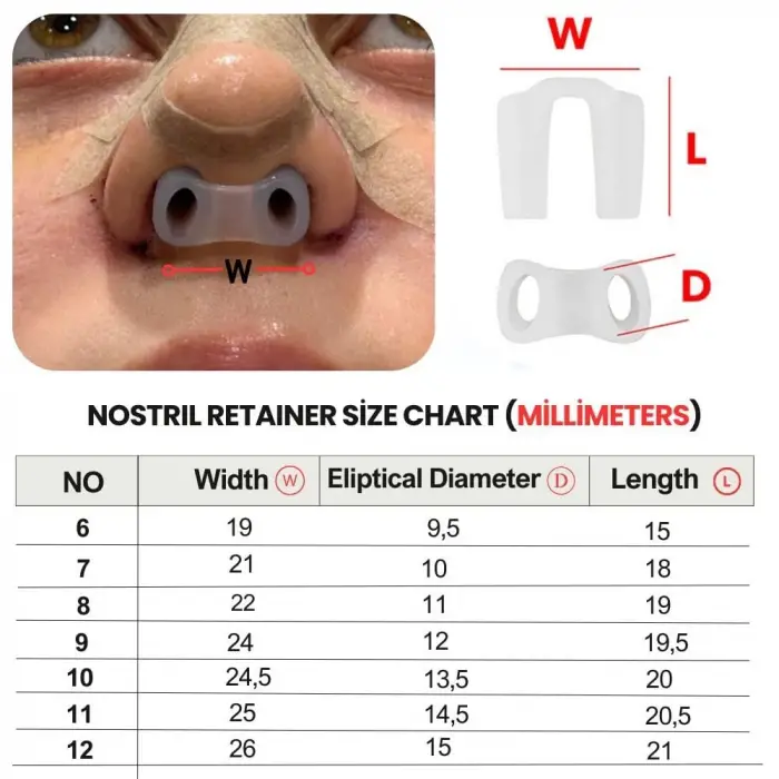 Nostril Retainer Burun Deliği Şekillendirici No:8