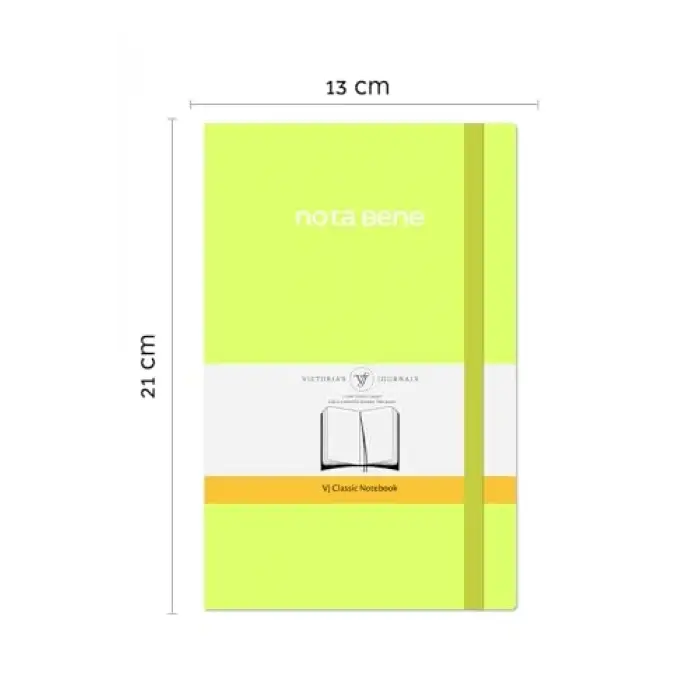 Nota Bene Classic Esnek Kapak Defter 13x21 cm (Sarı)