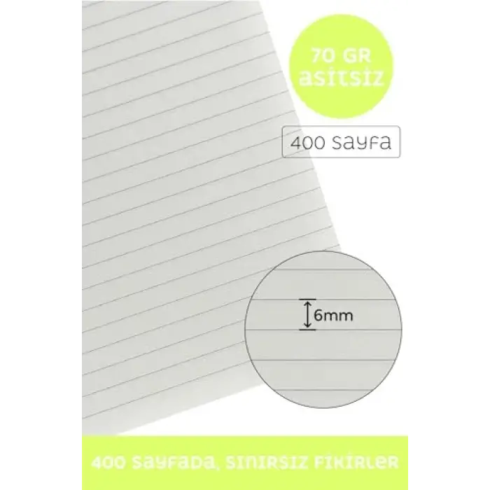 Nota Bene Classic Esnek Kapak Defter 13x21 cm (Sarı)