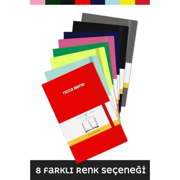 Nota Bene Classic Esnek Kapak Defter 13x21 cm (Sarı)