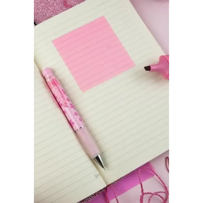 Note Defter 15 X 21 Cızgılı Desenli Seker Pembe