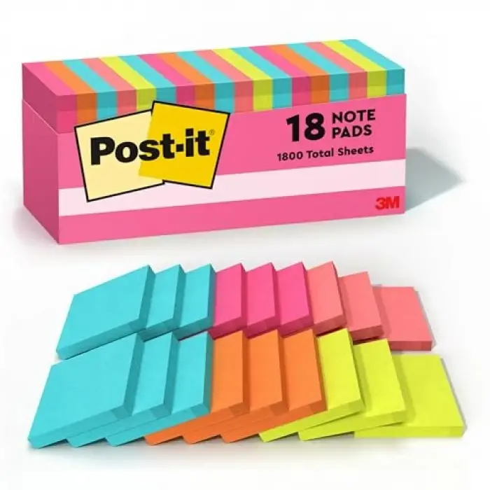 Notes, 7,6 x 7,6 cm Kapstadt Collection, 18-PADS/dolap Pack, 100 sheets/Pad (654 18 Ctcp)