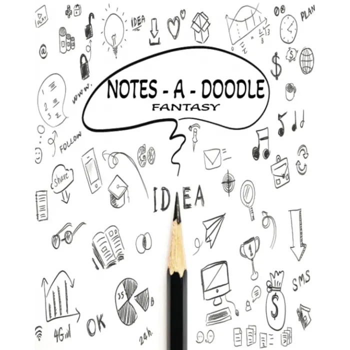 Notes A Doodle - Fantasy Edition Defter: 8x10,84 Çizgili Not Sayfası