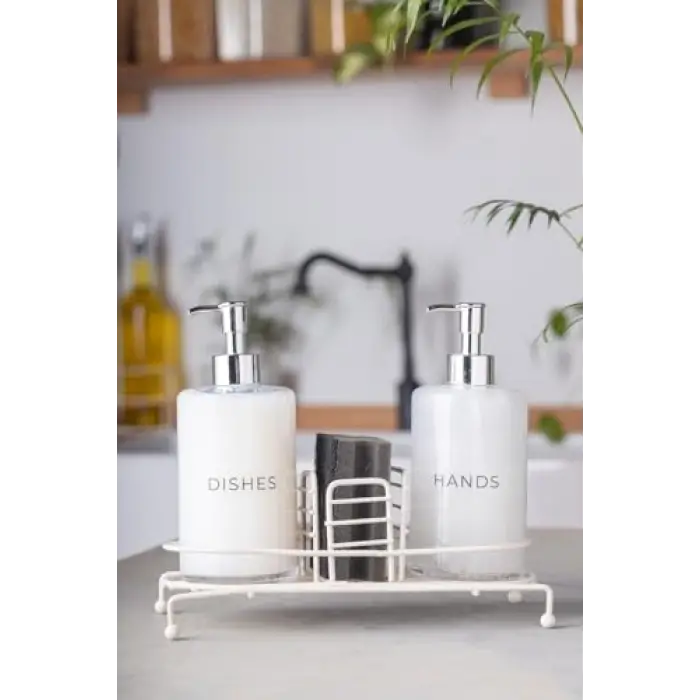 Novy Standlı 2li Sıvı Sabunluk (White)
