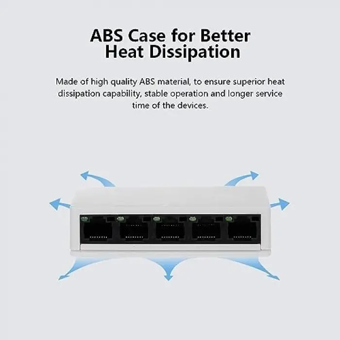 NR3 5 Port LED Işıklı 100Mbps Ethernet Switch
