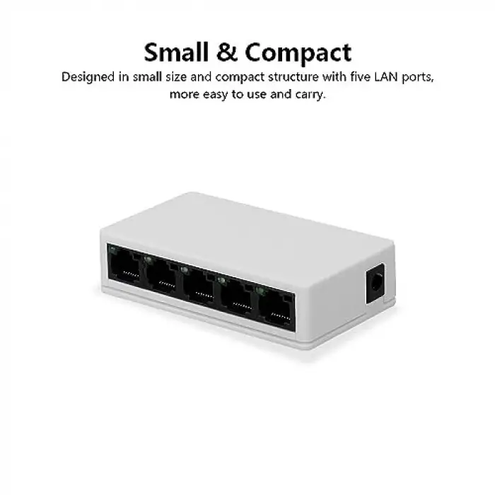 NR3 5 Port LED Işıklı 100Mbps Ethernet Switch