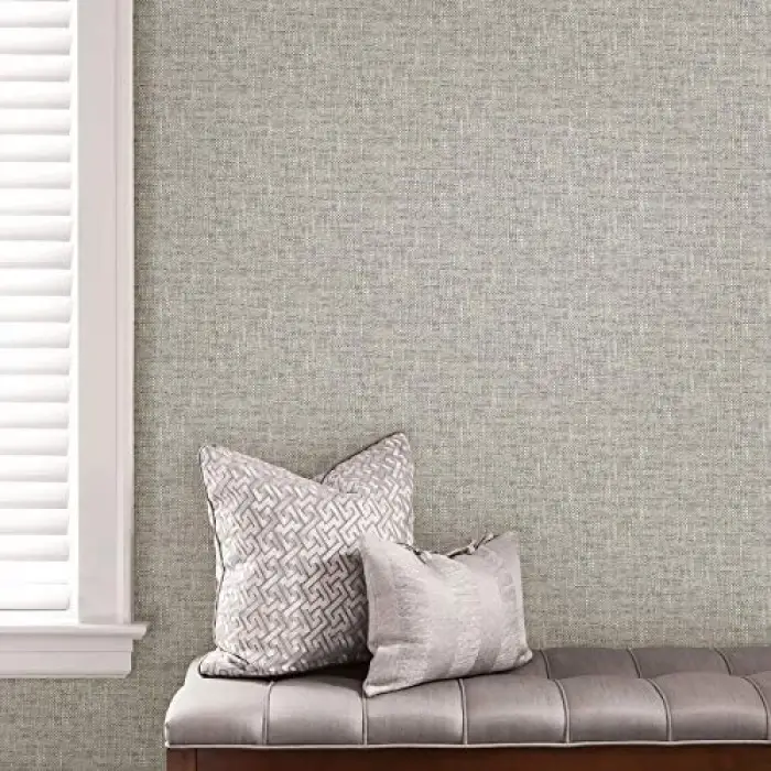 NU2873 Poplin Texture, Duvar Kağıdı, Peel & Stick, Gri