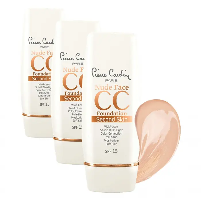 Nude Face Cc Cream, (Spf 15) Medium (3 paketi)