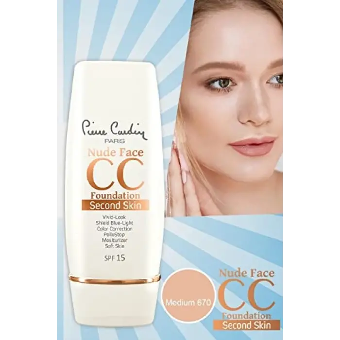 Nude Face CC Cream SPF 15 Medium - Nemlendirici