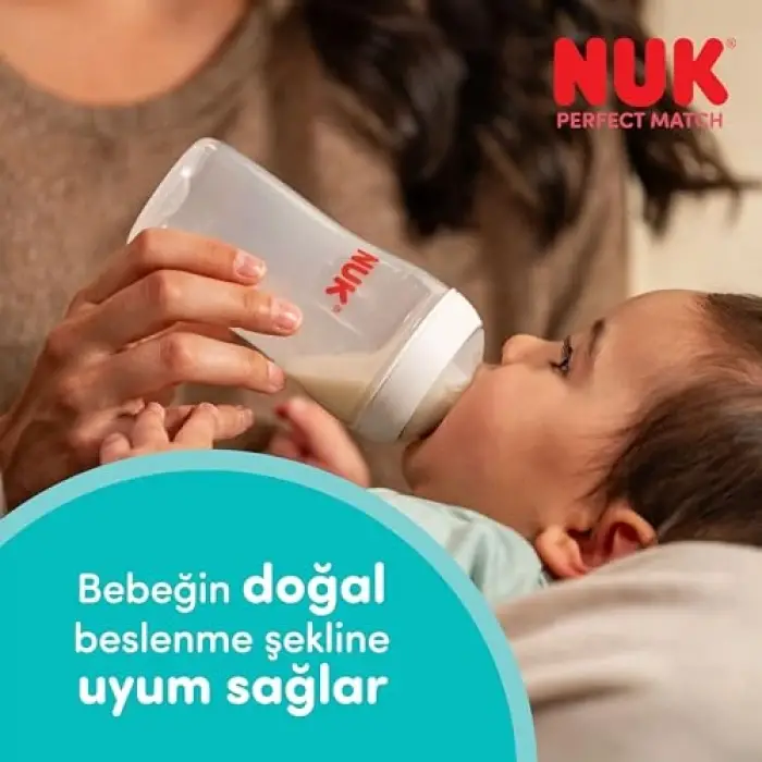 NUK Perfect Match PP Biberon, 150 ml, Maymun