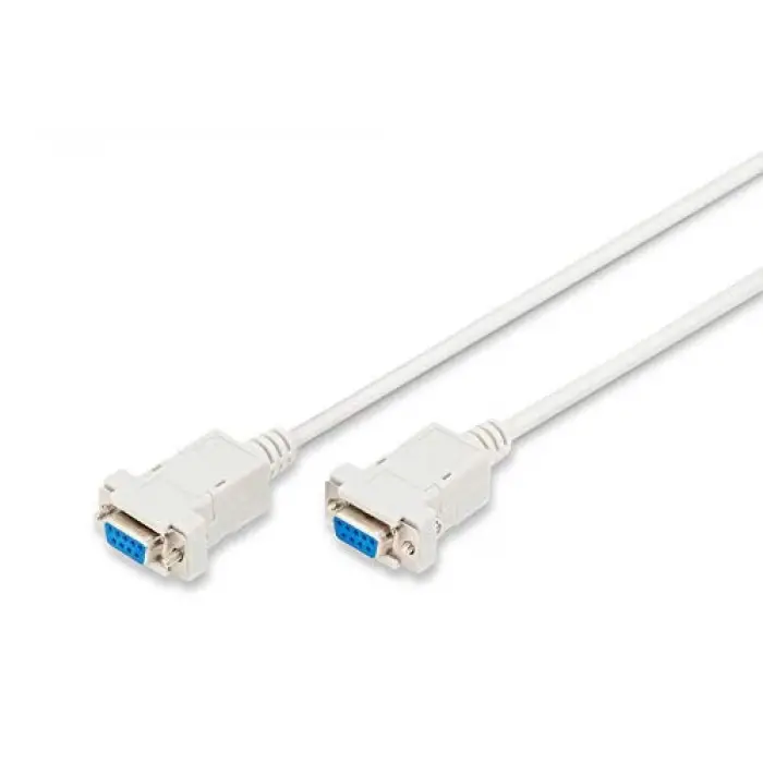Null-Modem Kablo, D-Sub 9 - D-Sub 9, Dişi - Dişi, 1.8m