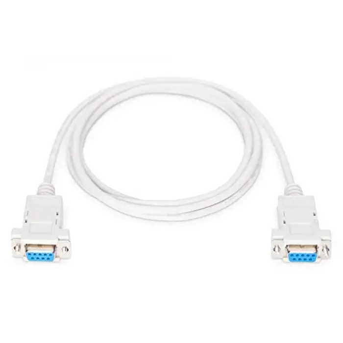 Null-Modem Kablo, D-Sub 9 - D-Sub 9, Dişi - Dişi, 1.8m