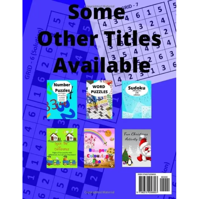 Number Puzzle, Sudoku, Skyscraper, 100 Square, over 240 puzzles with solutions