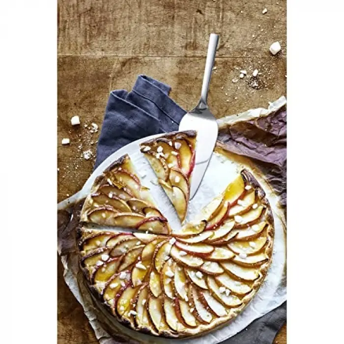 Nuova Pasta Servis Spatulası, 23 cm, Parlak Paslanmaz Çelik