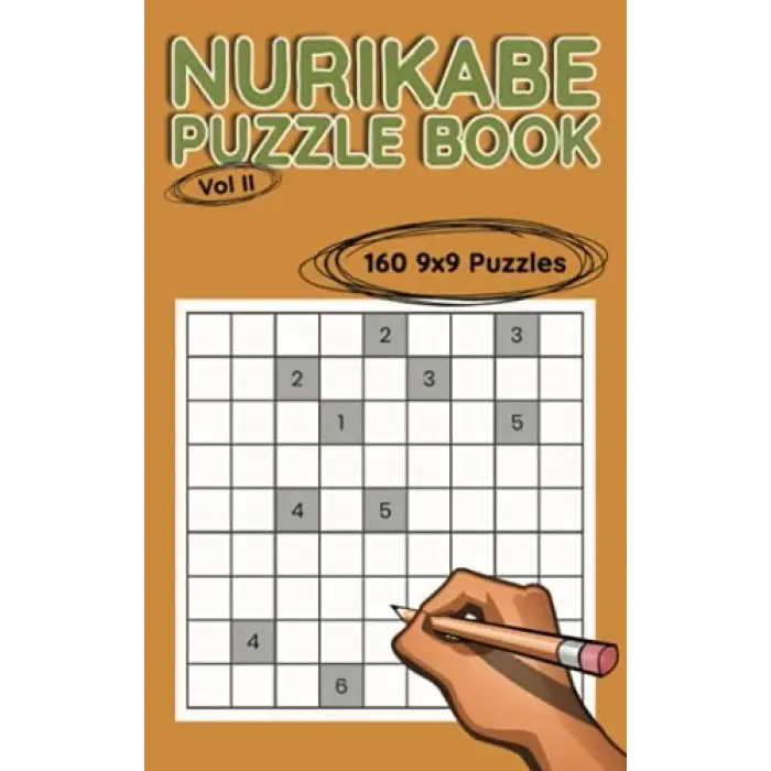Nurikabe Puzzle Book, 160 9x9 Puzzles, 5” x 8”