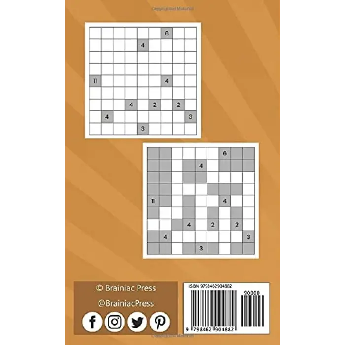 Nurikabe Puzzle Book, 160 9x9 Puzzles, 5” x 8”