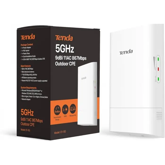O1-5G 867 Mbps Outdoor Access Point