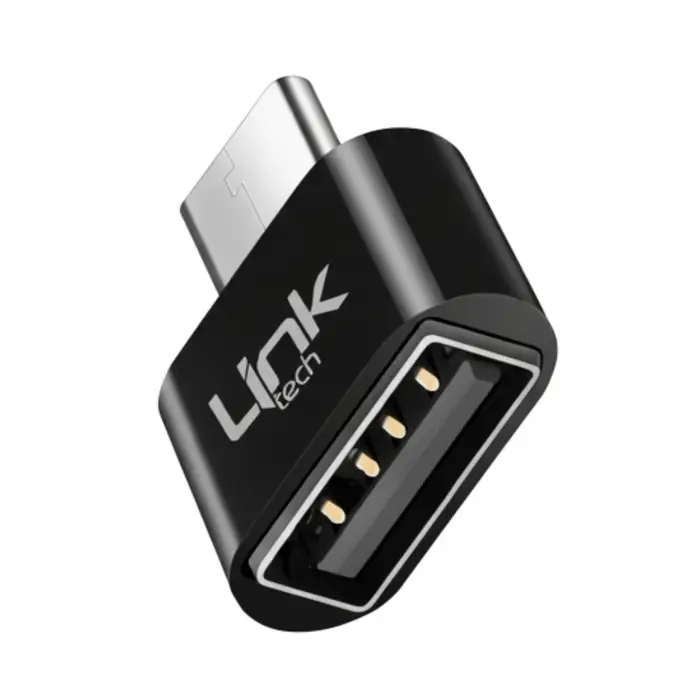 O192 USB - Type-C Dönüştürücü OTG Metal Adaptör Siyah