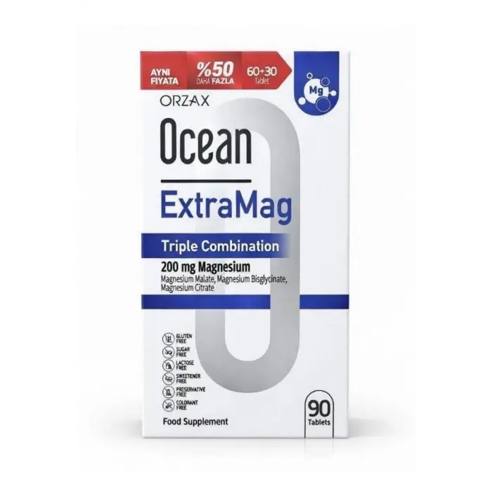 Ocean Extramag Magnezyum Takviyesi 90 Tablet